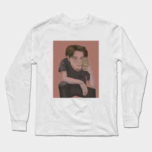 cool t-shirt with a boy Long Sleeve T-Shirt